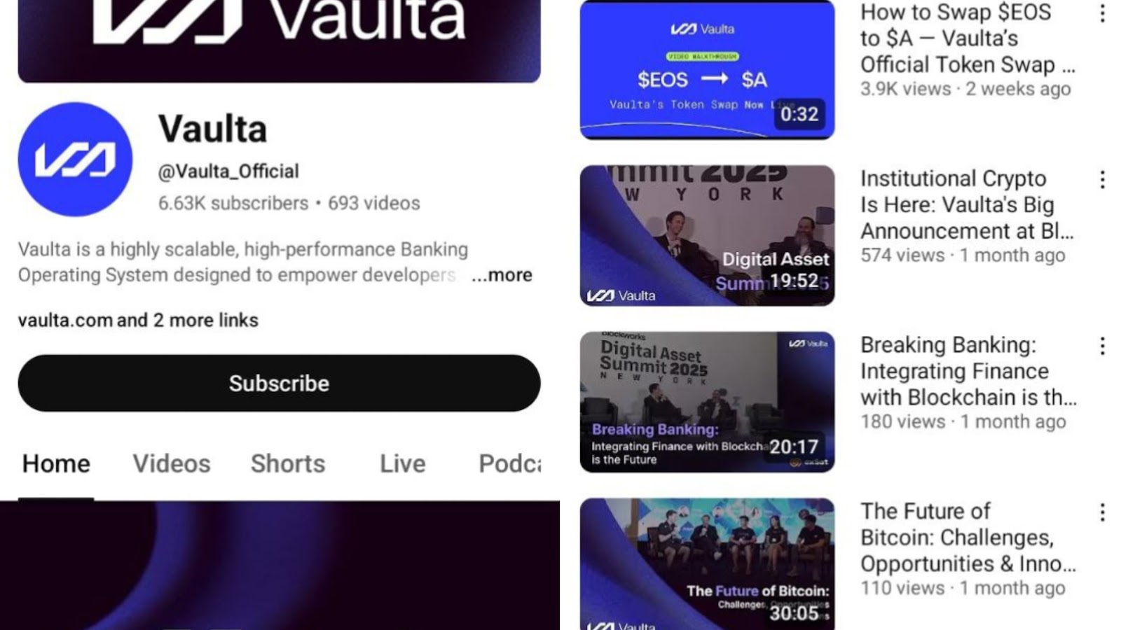 vaulta a токен новости