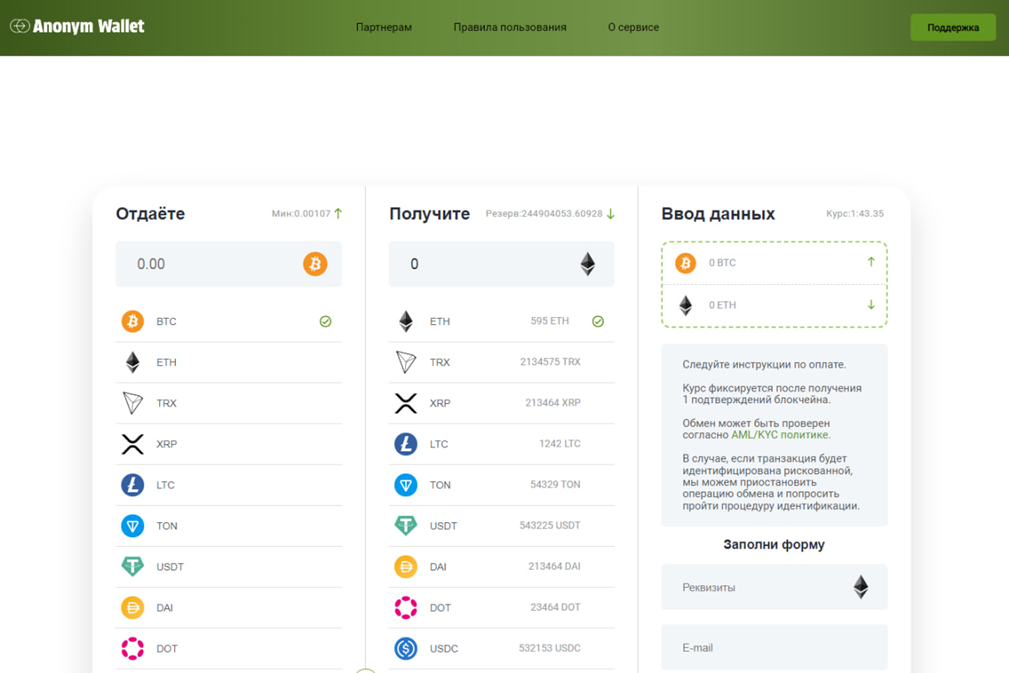 anonwallet net отзывы