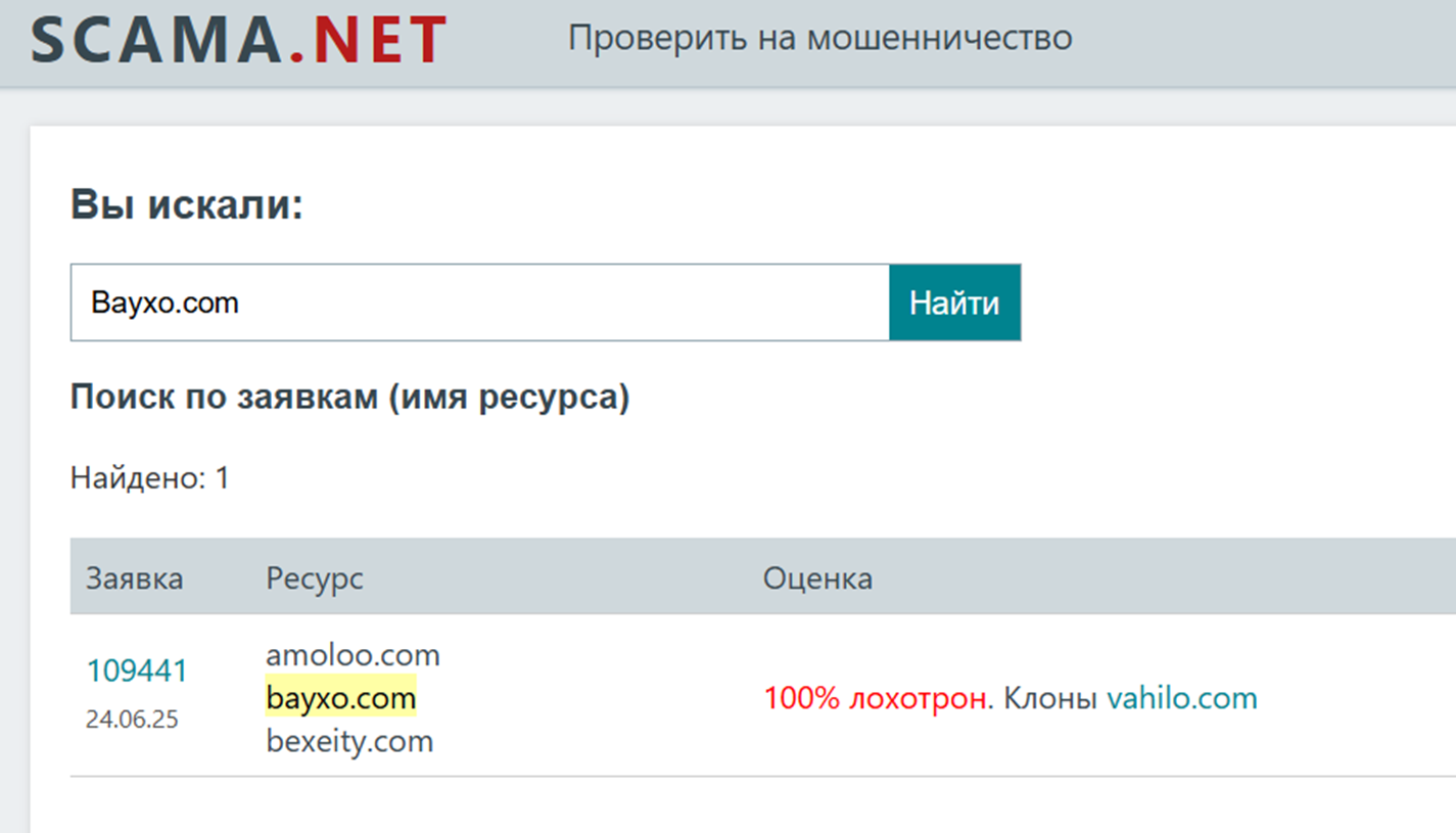 bayxo отзывы