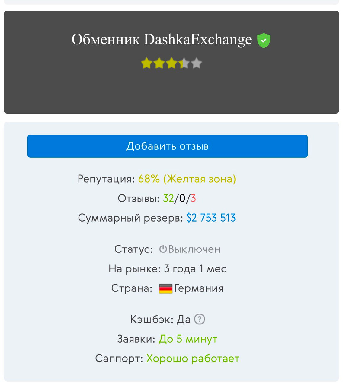 Dashka exchange отзывы