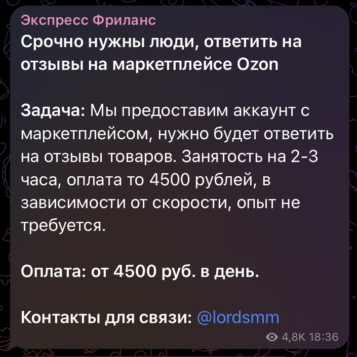 экспресс фриланс тг