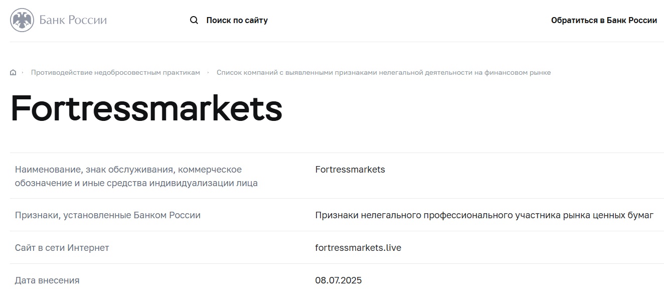 fortress markets fortress markets