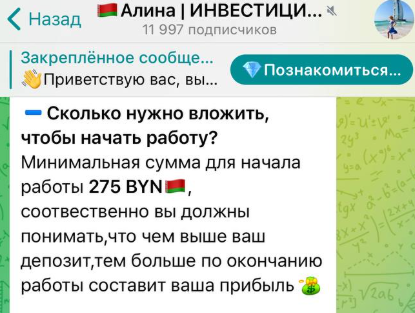 инвестиции с алиной