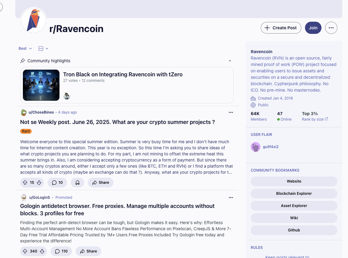 как майнить ravencoin