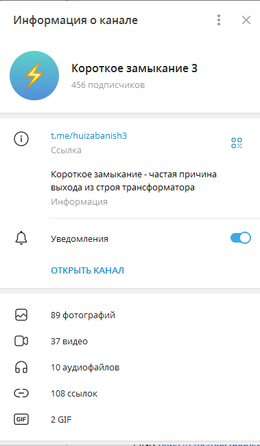 короткое замыкание 3 тг канал