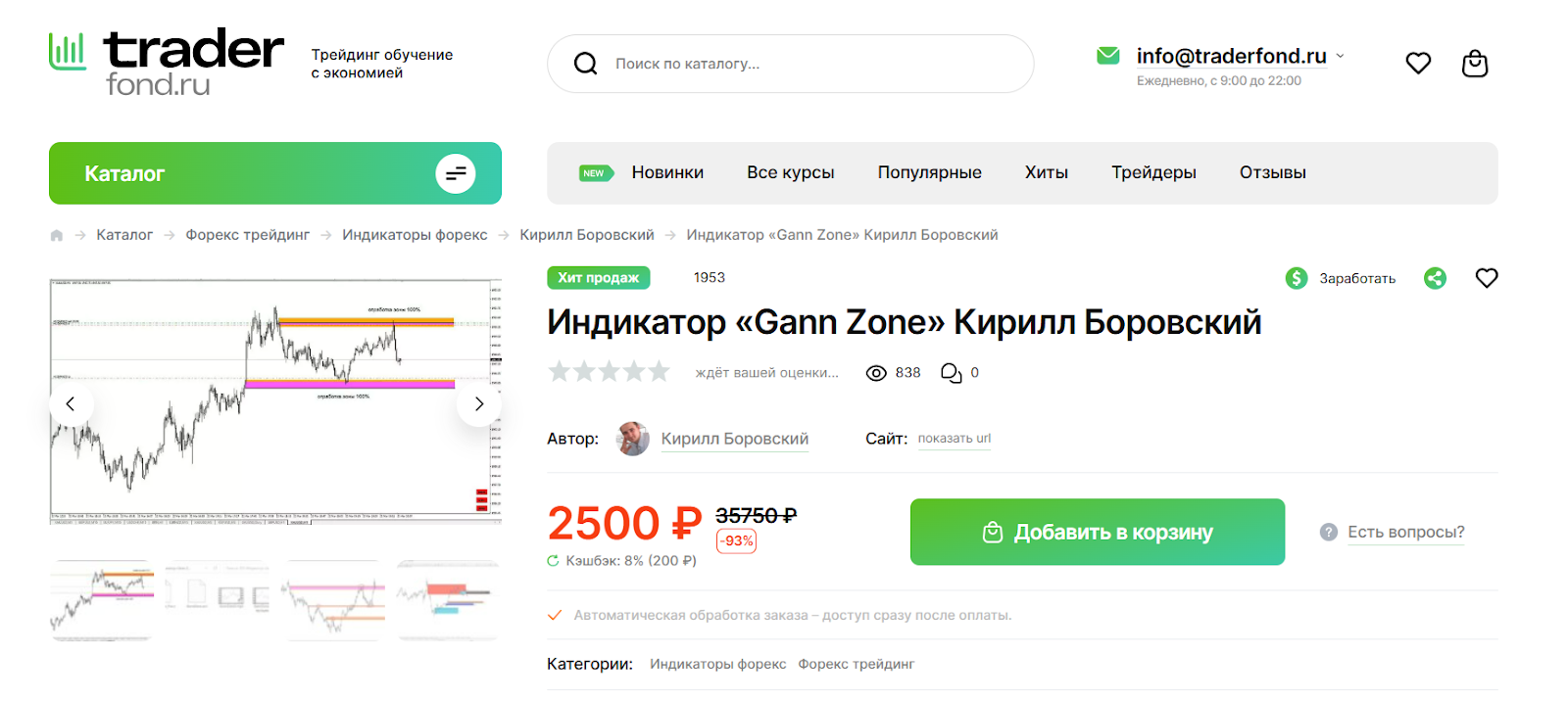 полуавтомат индикатор gann zone v 1