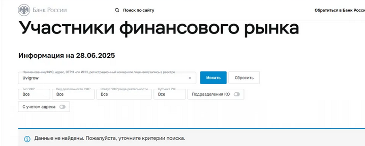 сколько работает сайт uvigrow com