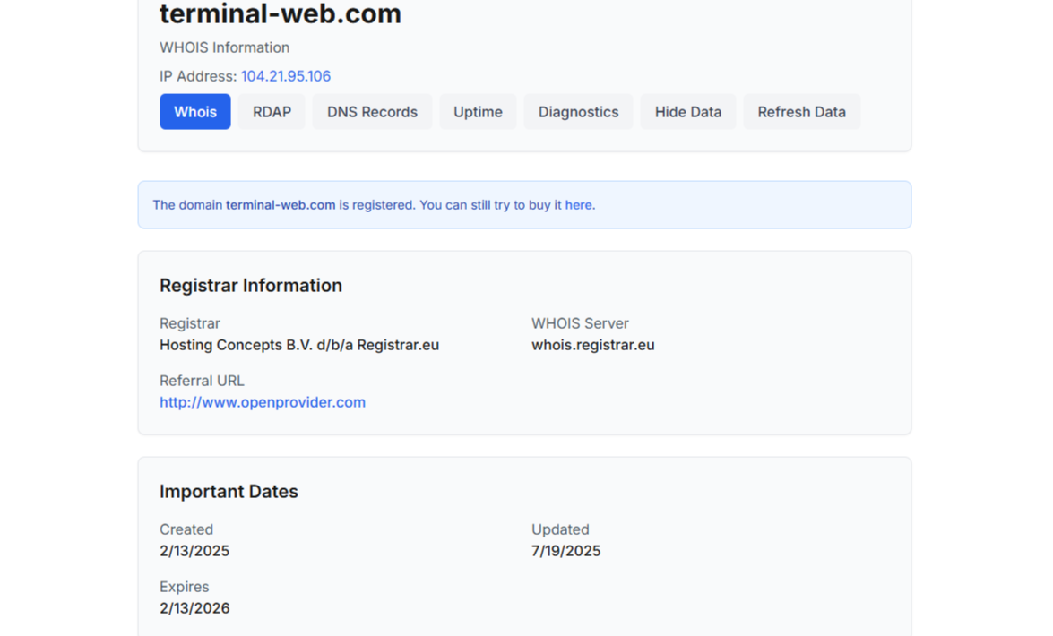 terminal web com