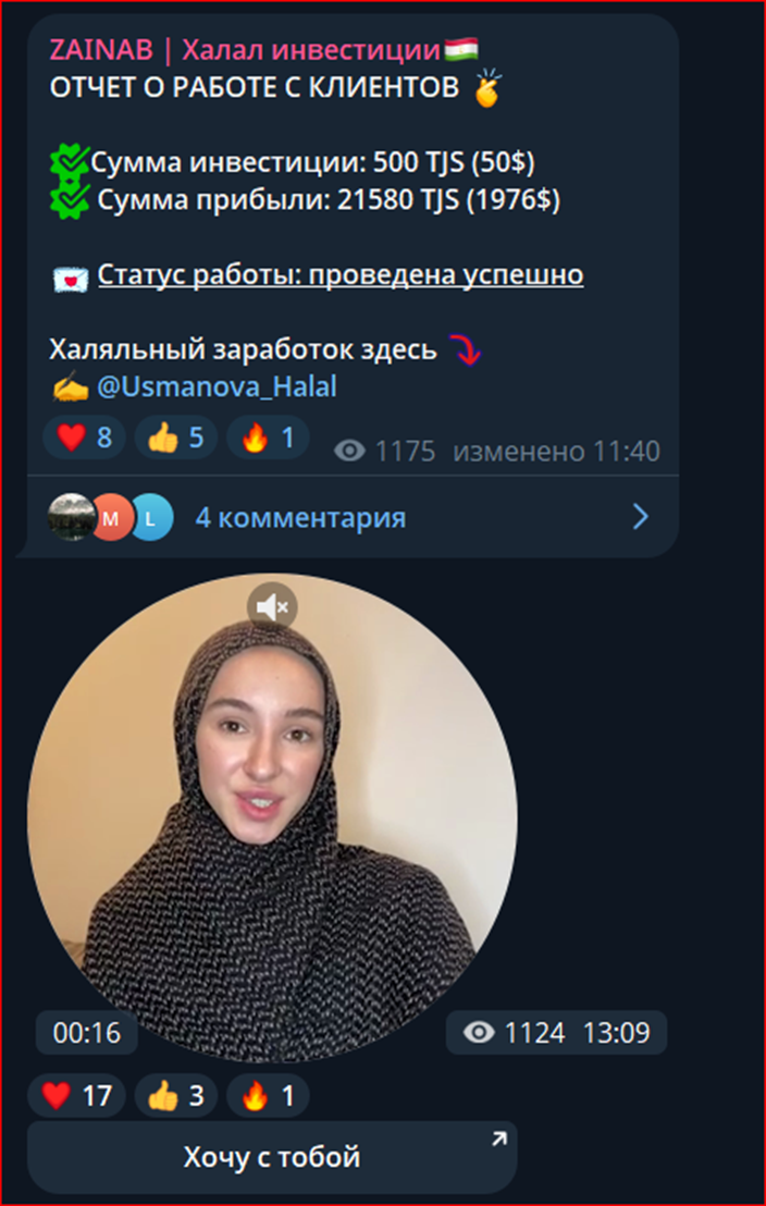 зайнаб халяль инвестиции отзывы