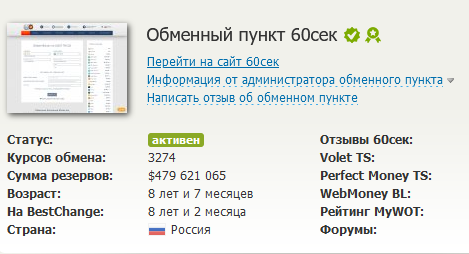 60сек бот обменник