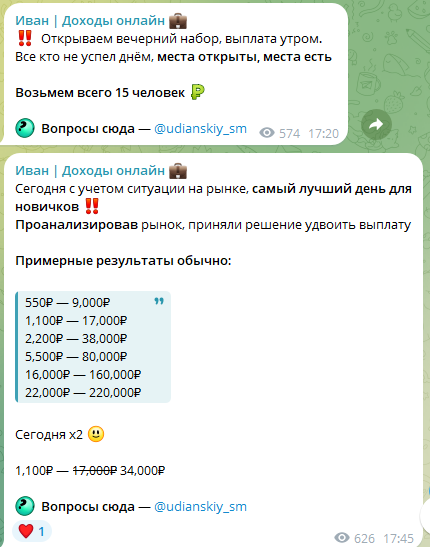 деньги дома телеграмм отзывы