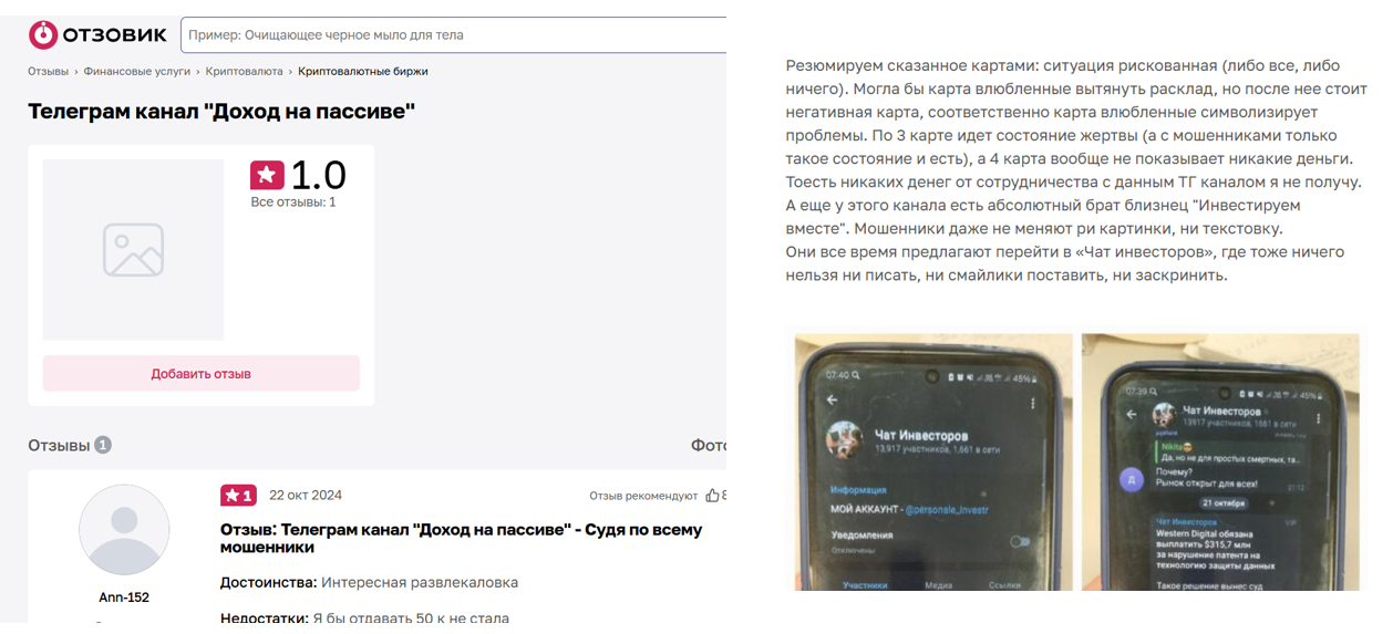 доход на пассиве телеграм отзывы