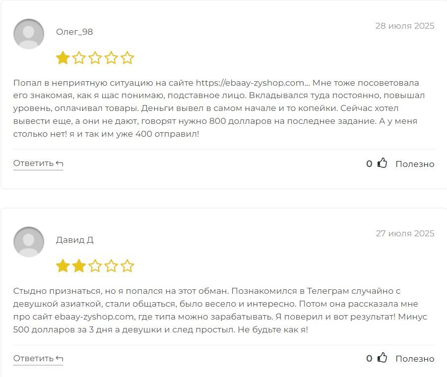 ebaay zyshop отзывы
