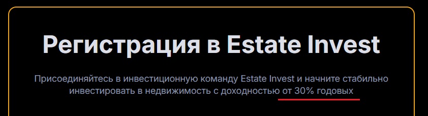estate invest инвестиционная платформа отзывы