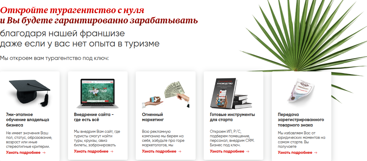 франшиза центр горящих туров отзывы