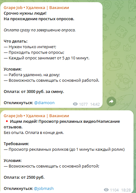 grape job отзывы удаленка