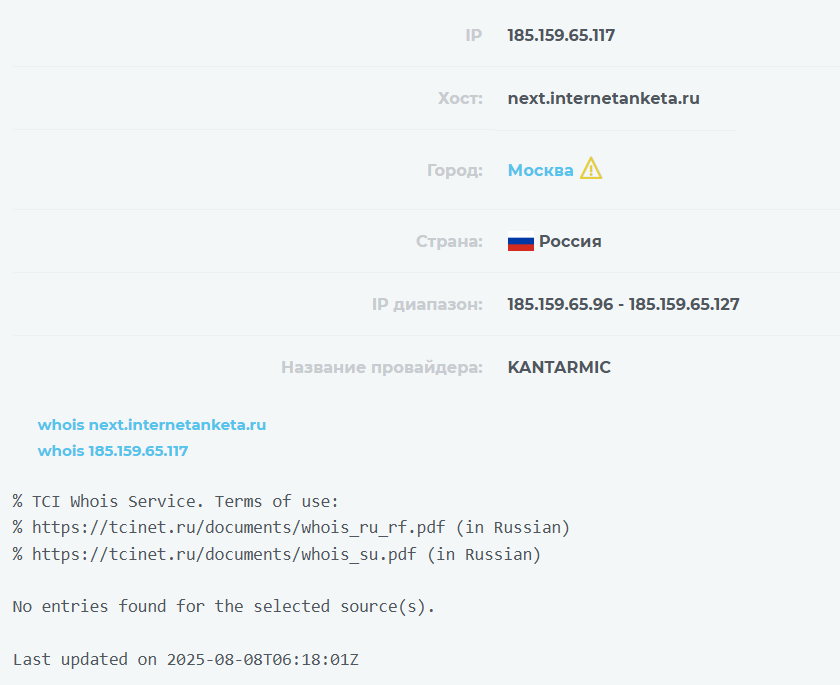интернет анкета ру
