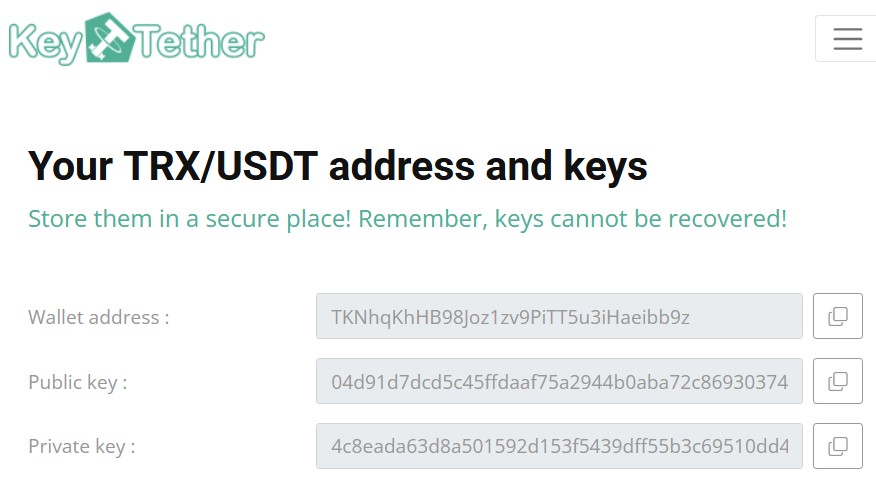 криптокарты от keytether