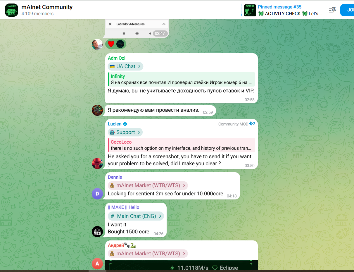 mainet bot
