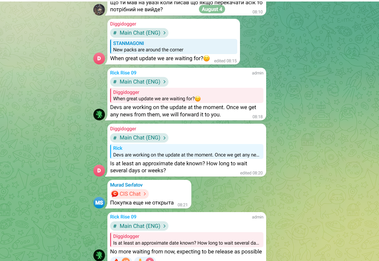 mainet telegram