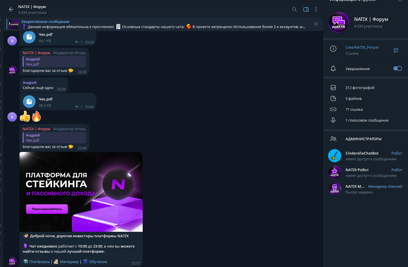 natix treidbot скам