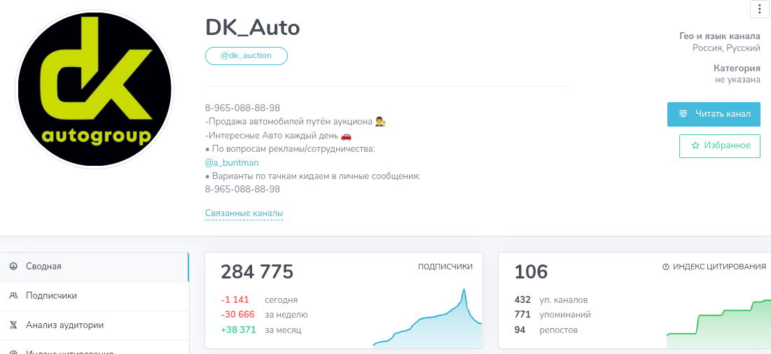 отзывы о телеграмм канале dk auto