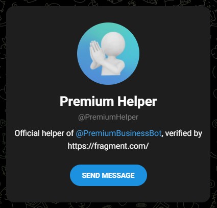 premium send тг