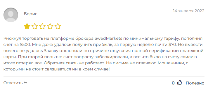 swed markets отзывы