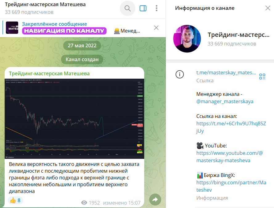 трейдинг мастерская матешева