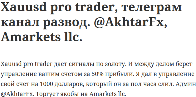 Xauusd Pro Trader