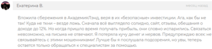 academia suit санкт петербург доход отзывы инвесторов