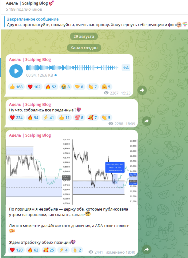 Адель Scalping Blog отзывы