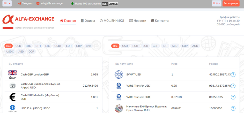 alfa exchange