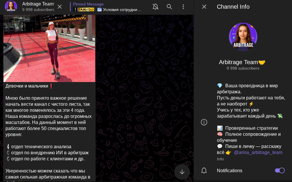 Arina Arbitrage Team Arina Arbitrage Team