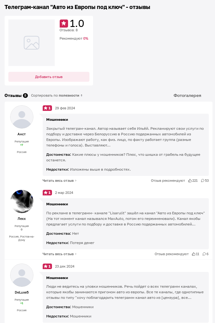 авто из европы под ключ тг