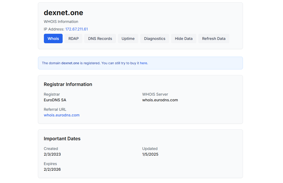 dexnet one отзывы нода