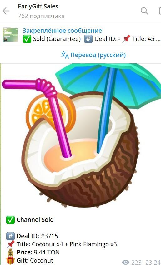early gift market тг