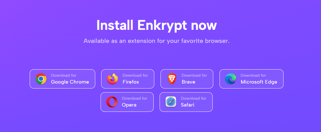Enkrypt ETH BTC and Solana Wallet