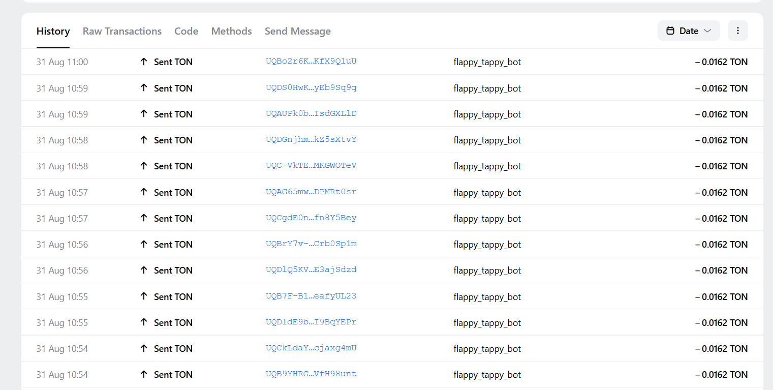 flappy tappy вывод