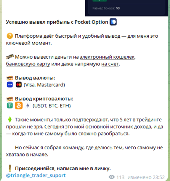 triangle trader suport