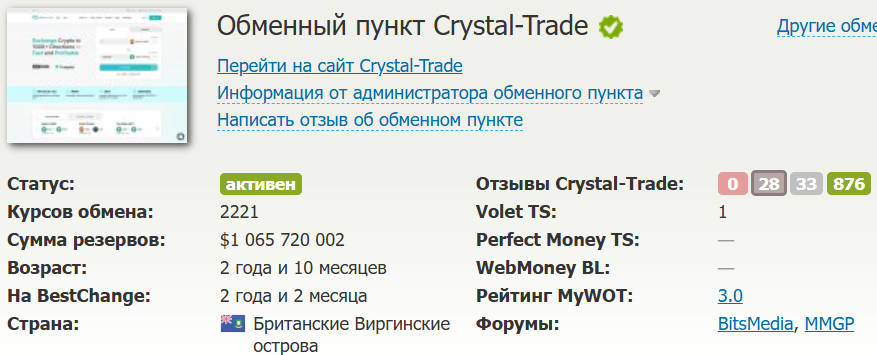 CRYSTALTRADE SUP CRYSTALTRADE SUP