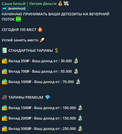 саша белый тг канал