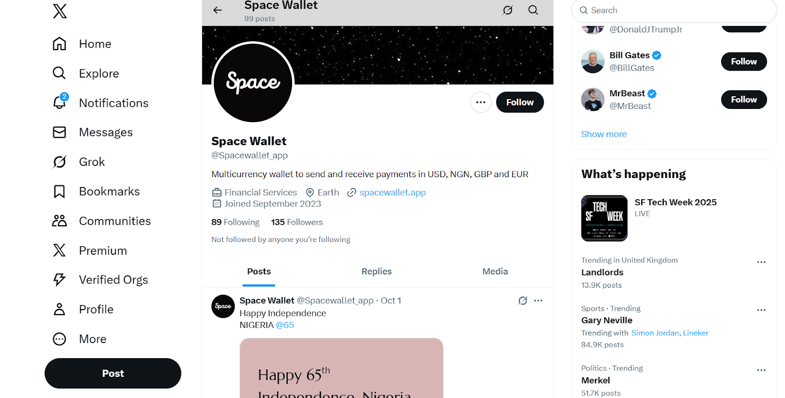 space wallet online