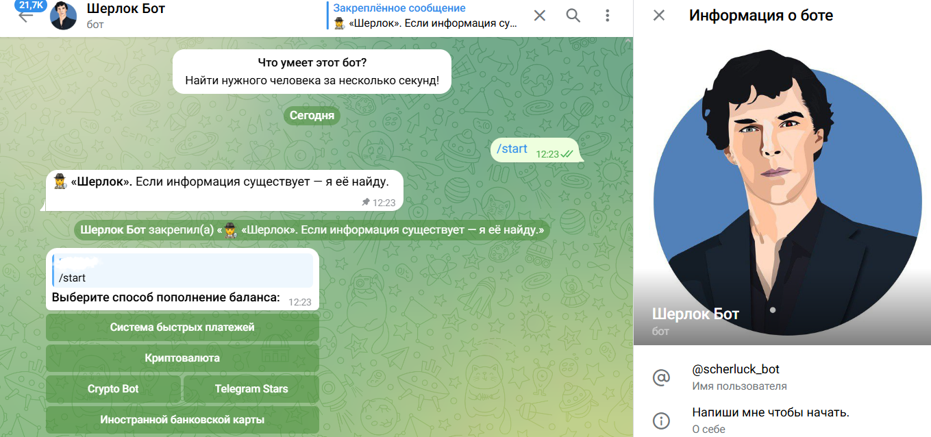 вектор инфо бот