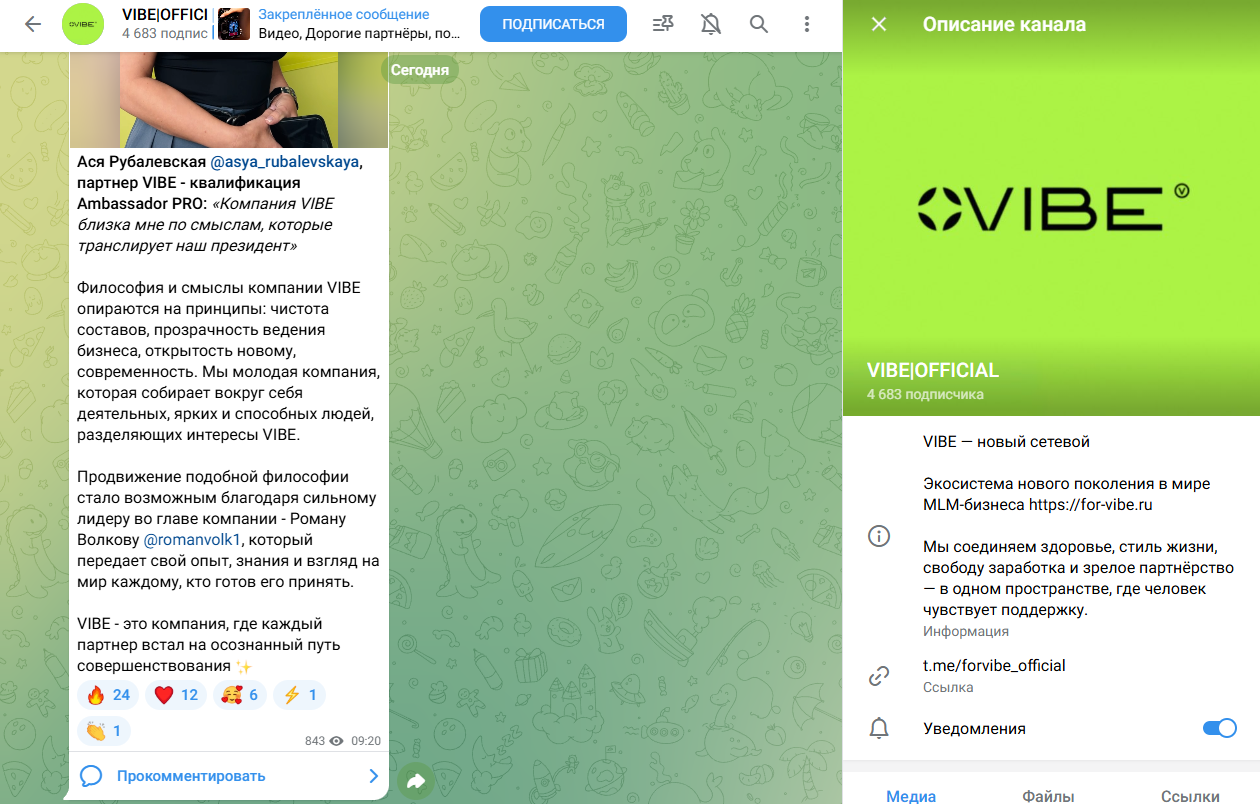 vibe сетевая компания продукция отзывы vibe сетевая компания продукция отзывы