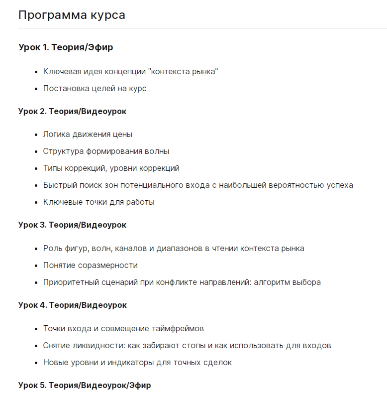 контекст рынка контекст рынка