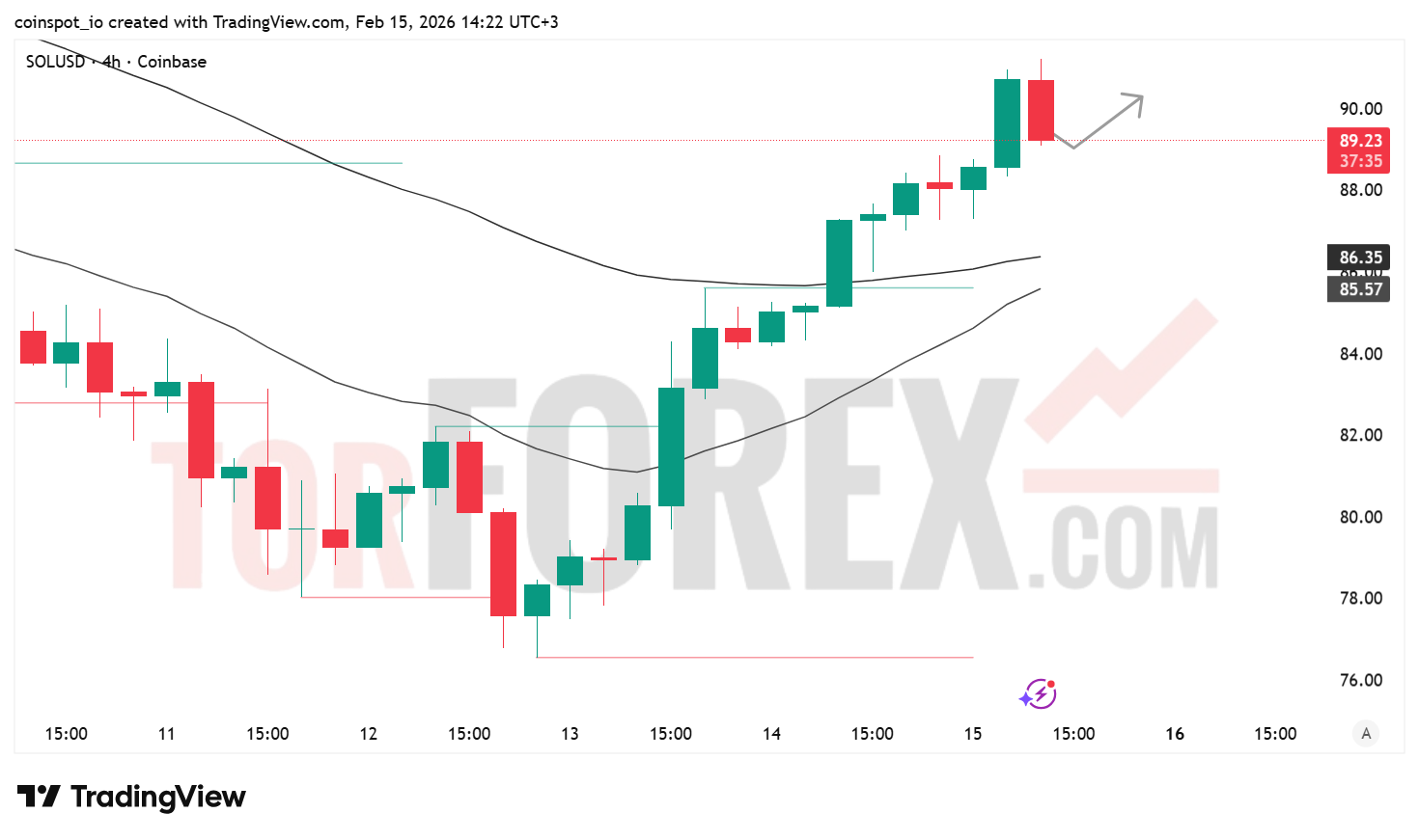 Прогноз цены SOL/USD на 16-22 февраля 2026