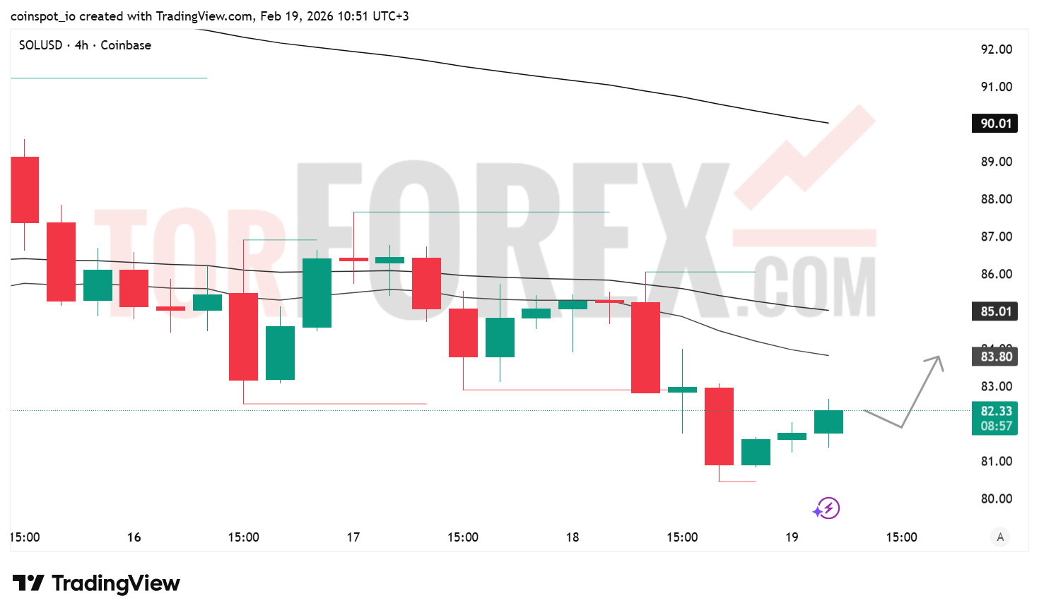 Прогноз цены SOL/USD на 20 февраля 2026 года